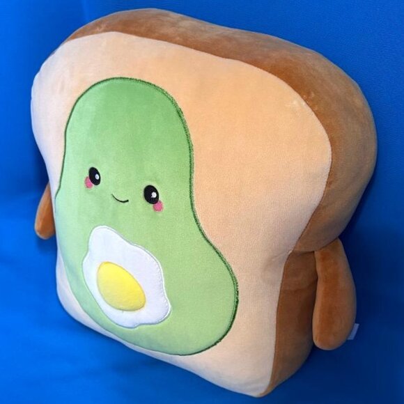 BOGD BUNDLE OFFER ADORABLE LARGE SMOOCHY PALS AVOCADO TOAST W/ EGG PLUSH TOY - Picture 3 of 16